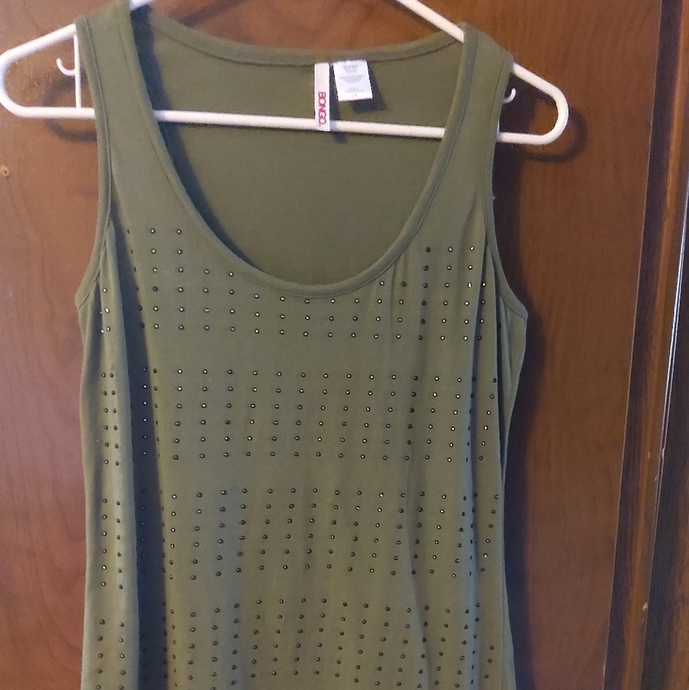 Tank top with stud accents